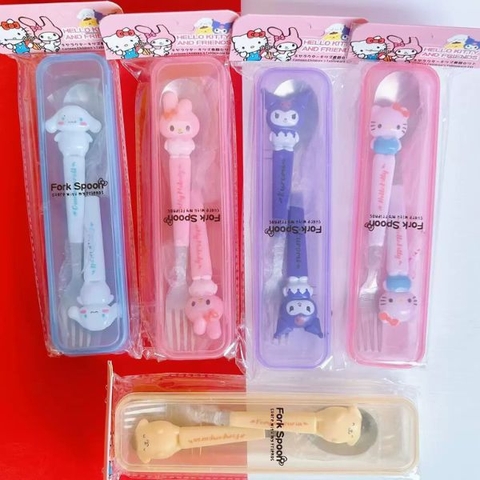 [ Set 5 Bộ ] Dụng Cụ Ăn Uống Sanrio [ Bộ 2 Cái ] - 17190