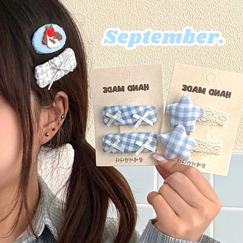 [ Set 8 Vỉ ] Kẹp Tóc [ Vỉ 2 Cái ] - 17197