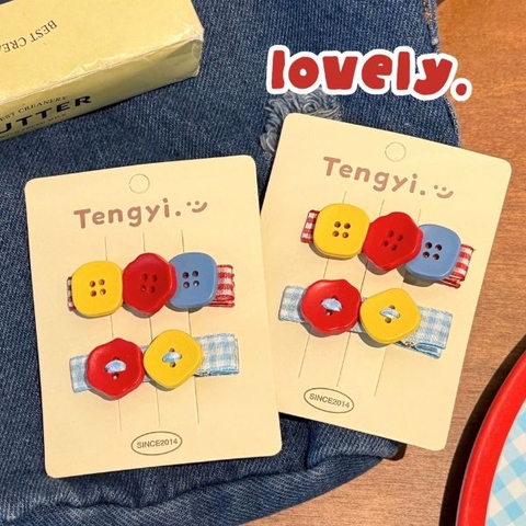 [ Set 10 Vỉ ] Kẹp Tóc [ Vỉ 2 Cái ] - 17199