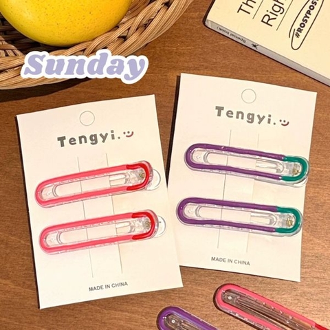 [ Set 10 Vỉ ] Kẹp Tóc [ Vỉ 2 Cái ] - 17200