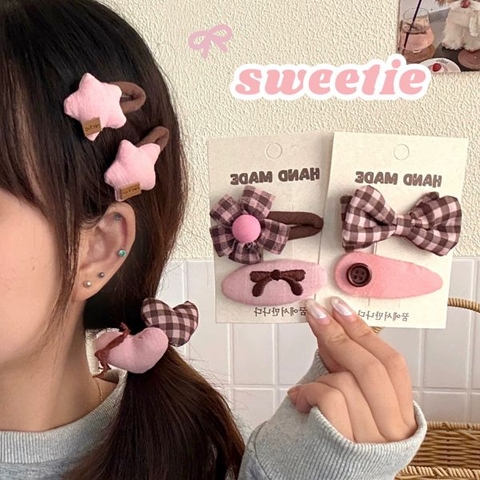 [ Set 10 Vỉ ] Kẹp Tóc [ Vỉ 2 Cái ] - 17201