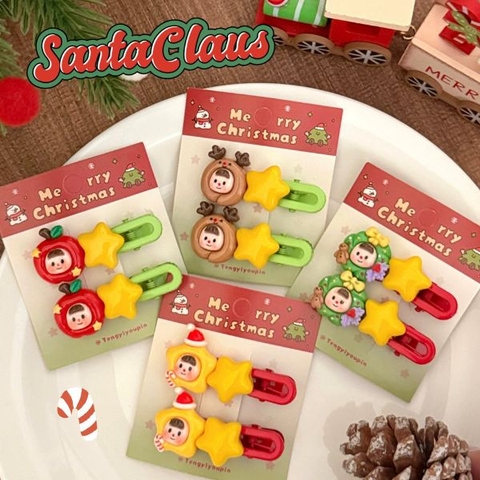 [ Set 12 Vỉ ] Kẹp Tóc [ Vỉ 2 Cái ] - 17203