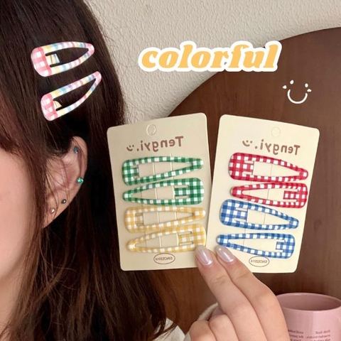 [ Set 12 Vỉ ] Kẹp Tóc [ Vỉ 4 Cái ] - 17216