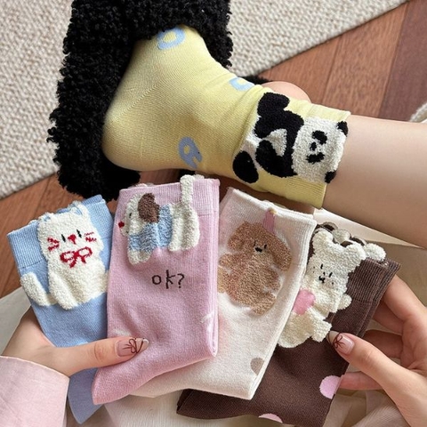 [ Set 5 Đôi ] Vớ [ Cotton ] - 17364