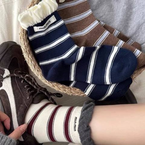 [ Set 12 Đôi ] Vớ [ Polyester ] - 17401