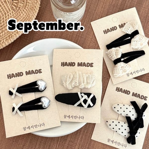 [ Set 10 Vỉ ] Kẹp Tóc [ Vỉ 2 Cái ] - 17410