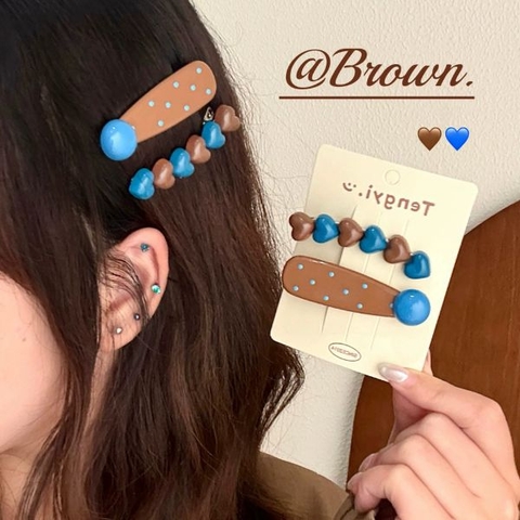 [ Set 5 Vỉ ] Kẹp Tóc [ Vỉ 2 Cái ] - 17411