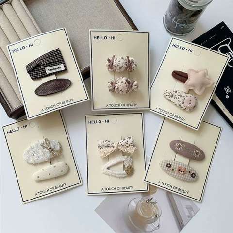 [ Set 10 Vỉ ] Kẹp Tóc [ 1 Vỉ 2 Cái ] - 17418