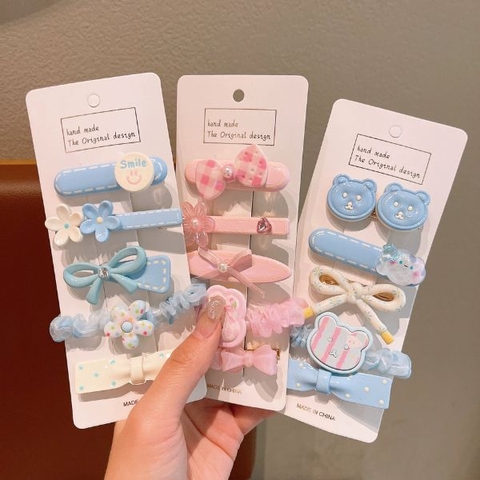 [ Set 5 Vỉ ] Kẹp Tóc [ 1 Vỉ 5 Cái ] - 17741