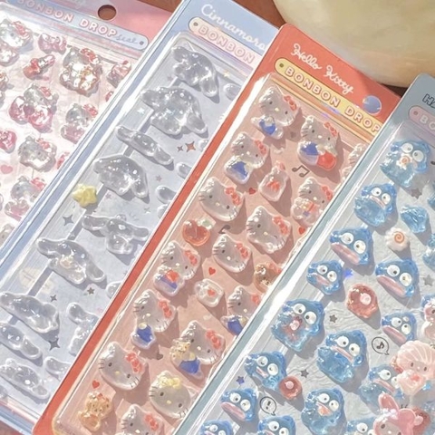 [ Set 12 Vỉ ] Sticker Nổi Sanrio - 17960