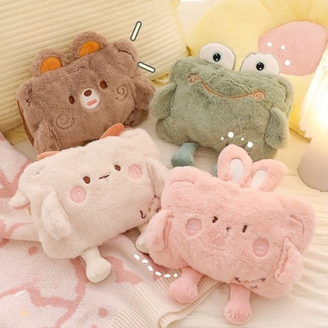 [ Set 2 Cái ] Túi Sưởi Cao Cấp [ Ruột Đã Chứa Nước Chuẩn Quốc Tế Về Cháy Nổ / Kèm Bộ Sạc Nhanh 7 Phút / Dùng Lên Đến 8 Giờ ] - 17994