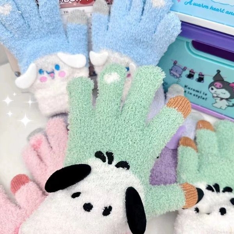 [ Set 6 Đôi ] Găng Tay Len Sanrio - 18067