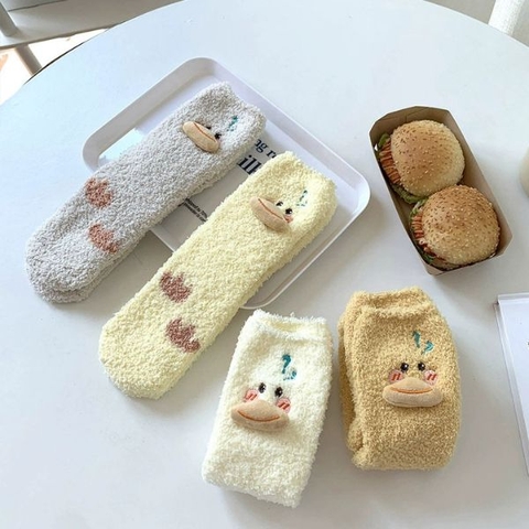 [ Set 5 Đôi ] Vớ Dài Mùa Đông [ Cotton / Có Tag Treo ] - 18026