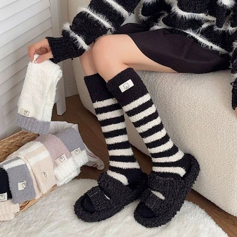 [ Set 5 Đôi ] Vớ Dài Mùa Đông [ Cotton / Có Tag Treo ] - 18043