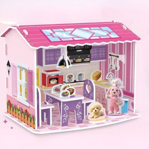 [ Set 8 Bộ ] Mô Hình Nhà DIY - 18101