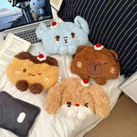 [ Set 2 Cái ] [ Set 2 Cái ] Túi Sưởi Cao Cấp [ Ruột Đã Chứa Nước Chuẩn Quốc Tế Về Cháy Nổ / Kèm Bộ Sạc Nhanh 7 Phút / Dùng Lên Đến 8 Giờ ] - 18163