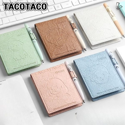 [ Set 10 Quyển ] Sổ Tay Da Mềm TACOTACO [ A6 / Giấy 70G / 100 Trang ] - 18277