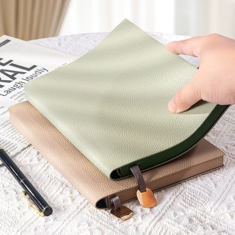 [ Set 5 Quyển ] Sổ Ghi Chép Cao Cấp [ A5 / Giấy 80G / 200 Trang / Bìa Da ] - 18279