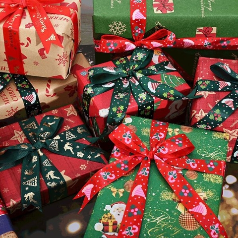 [ Set 3 Cuộn ] Giấy Gói Quà Giáng Sinh [ 50*500cm / Giấy Kraft ] - 18284