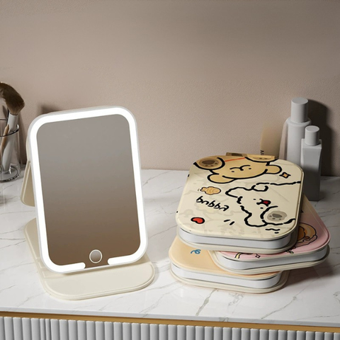 [ Set 4 Cái ] Gương Để Bàn LED [ 2 Size ] - 18329