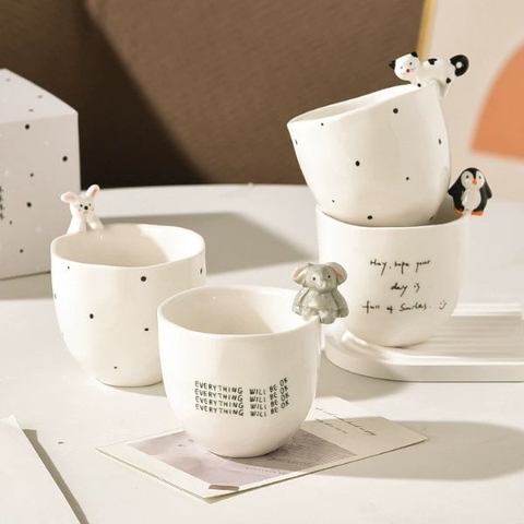 [ Set 2 Cái ] Ly Cốc Sứ [ Hộp Đẹp ] - 18484