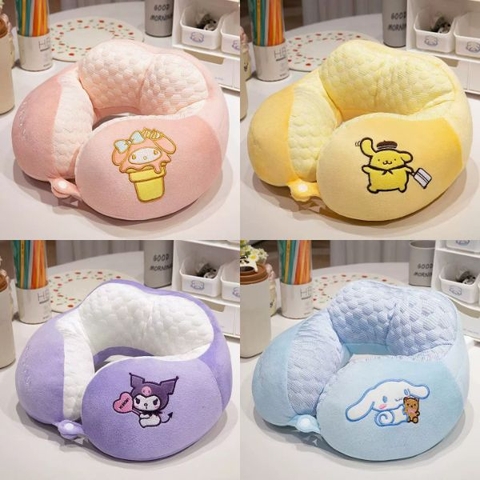 [ Set 5 Cái ] Gối Chữ U Sanrio - 18568