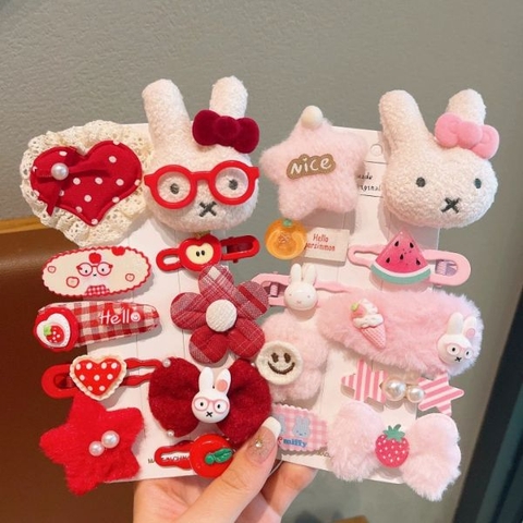 [ Set 5 Vỉ ] Kẹp Tóc [ Vỉ 10 Cái ] - 19184