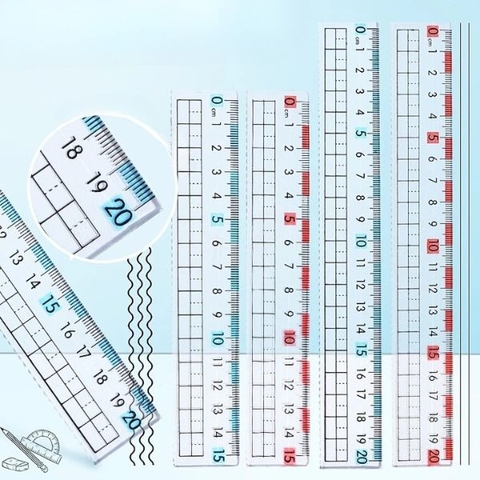 [ Set 50 Cây ] Thước Kẻ Ngăn Ngừa Cận Thị [ 15-20cm ] - 19191