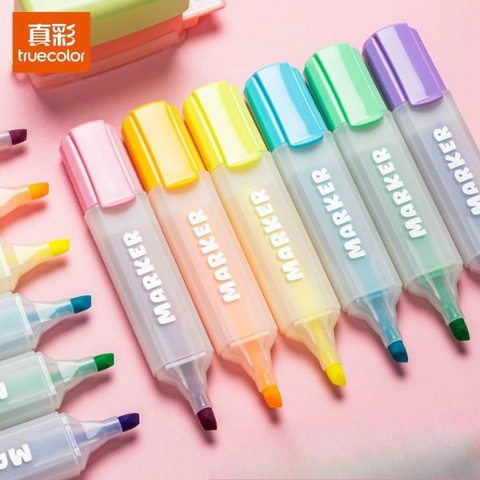 [ Set 5 Hộp ] Bút Dạ TrueColo [ Hộp 6 Màu / Mực Nhiều x3 ] - 19210