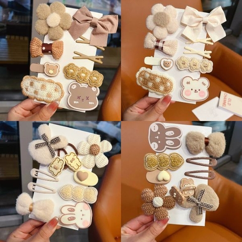 [ Set 5 Vỉ ] Kẹp Tóc - 19228