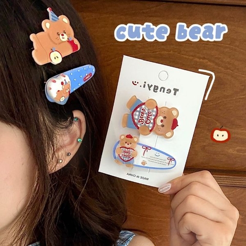 [ Set 10 Vỉ ] Kẹp Tóc [ Vỉ 2 Cái ] - 19257