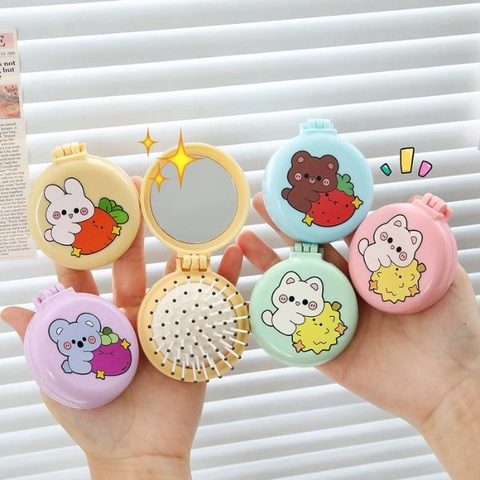 [ Set 20 Cái ] Gương / Lược Bỏ Túi [ 6.4*7.2cm ] - 19297