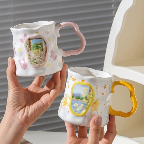 [ Set 2 Cái ] Ly Cốc Sứ [ Chỉ Cốc ] - 19363