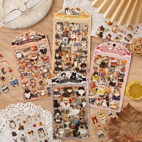 [ Set 12 Túi ] Sticker [ Túi 4 Tấm ] - 19447