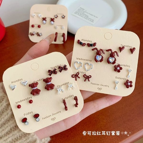 [ Set 5 Vỉ ] Bông Tai - 19623