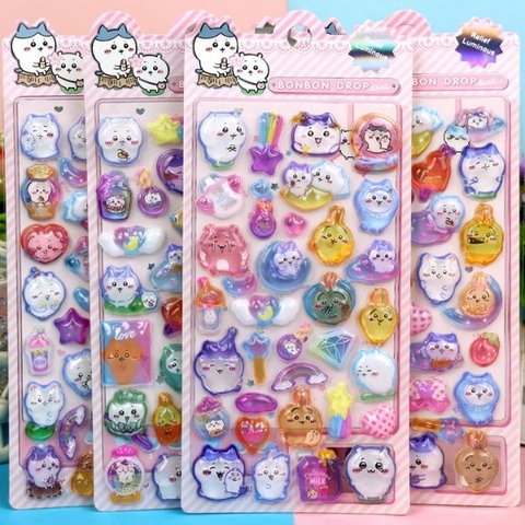 [ Set 10 Túi ] Sticker Nổi Chiikawa - 19768