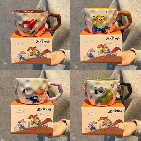 [ Set 2 Cái ] Cốc Sứ Zootopia [ Hộp Đẹp ] - 19761