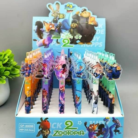 [ Hộp 48 Cây ] Bút Bi Zootopia [ 0.5mm / Đen ] - 19778