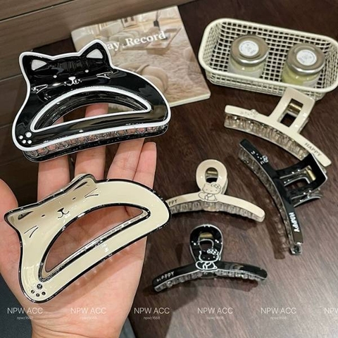 [ Set 12 Cái ] Kẹp Tóc [ Acrylic / 13cm ] - 19823