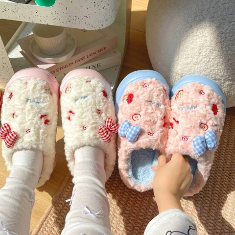 [ Set 2 Đôi ] Dép Bông Chống Trượt [ Size : 36 > 41 ] - 19981