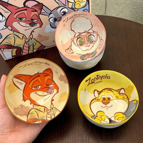 [ Hộp 4 Cái ] Chén Sứ Zootopia - 20021