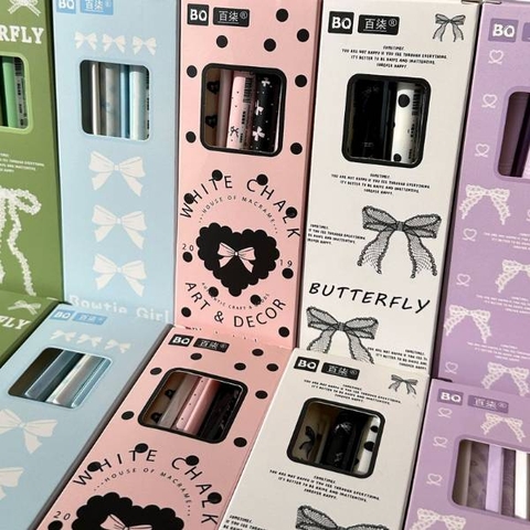 [ Set 5 Hộp ] Bút Bi [ 0.5mm / Đen / Hộp 4 Cây ] - 20067