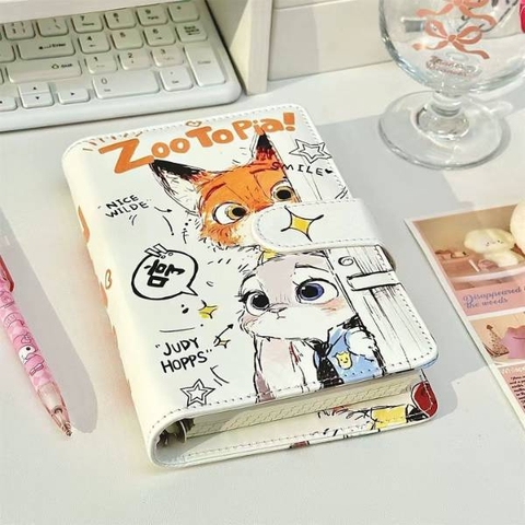 [ Set 5 Quyển ] Sổ Còng Bìa Da Zootopia [ A6 ] - 20071