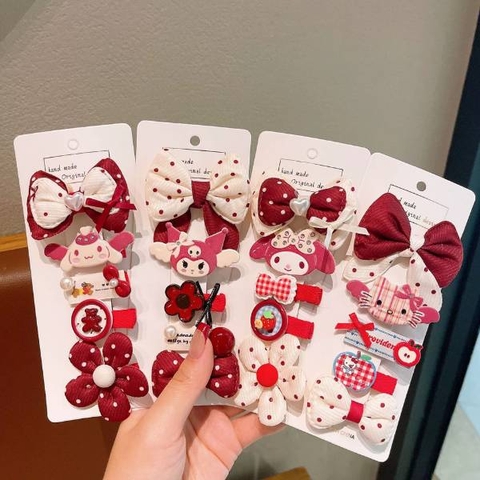 [ Set 8 Vỉ ] Kẹp Tóc - 20107