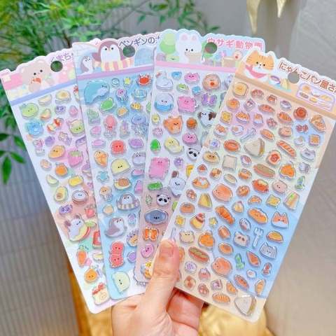 [ Set 10 Túi ] Sticker Pha Lê Nổi - 20240