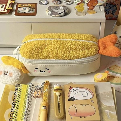 [ Set 2 Cái ] Bóp Bút Tôm Chiên [ Không Kèm Móc Khoá ] - 20304