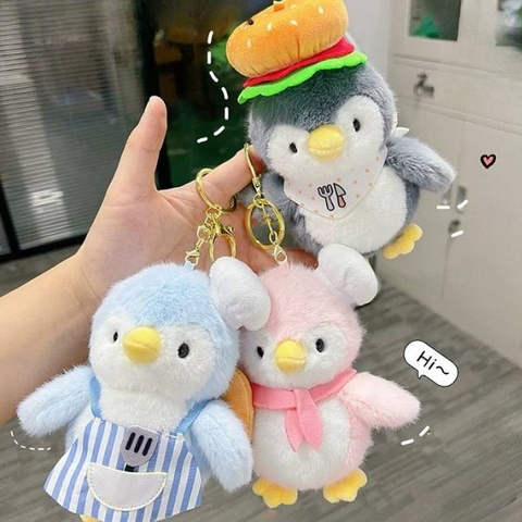 [ Set 6 Cái ] Móc Khoá Gấu Bông Pengu - 20317