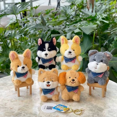 [ Set 6 Cái ] Móc Khoá Gấu Bông - 20315