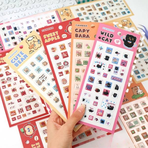 [ Set 12 Túi ] Sticker Nổi [ Nhựa Epoxy ] - 20366