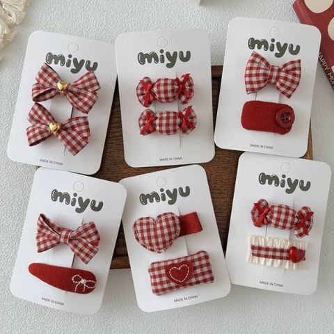 [ Set 12 Vỉ ] Kẹp Tóc [ Vỉ 2 Cái ] - 20504